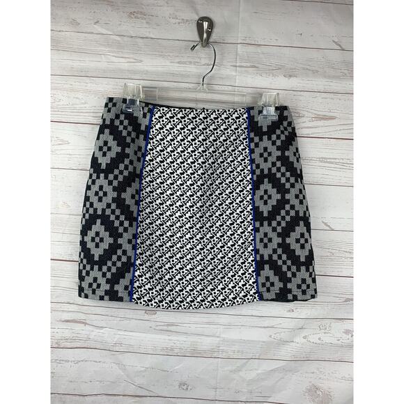 Billy By Flying Tomato Mini Skirt Womens Size Large Black & Gray Geometric Print - Picture 1 of 4